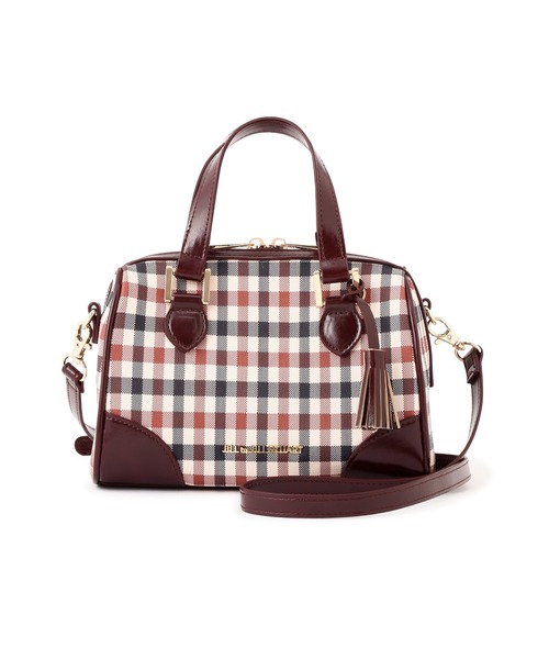 JILL by JILL STUART(ジルバイジルスチュアート)の「チェックミニボストンバッグ(ボストンバッグ・レディース・ベージュ系その他/ブラウン系その他・FREE)」の9枚目の写真