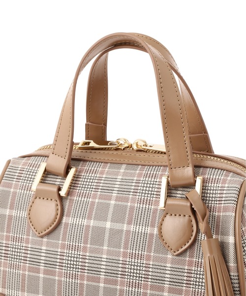 JILL by JILL STUART(ジルバイジルスチュアート)の「チェックミニボストンバッグ(ボストンバッグ・レディース・ベージュ系その他/ブラウン系その他・FREE)」の13枚目の写真