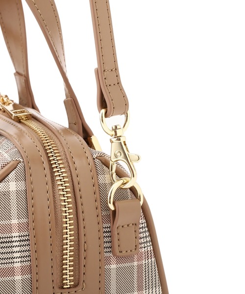 JILL by JILL STUART(ジルバイジルスチュアート)の「チェックミニボストンバッグ(ボストンバッグ・レディース・ベージュ系その他/ブラウン系その他・FREE)」の18枚目の写真