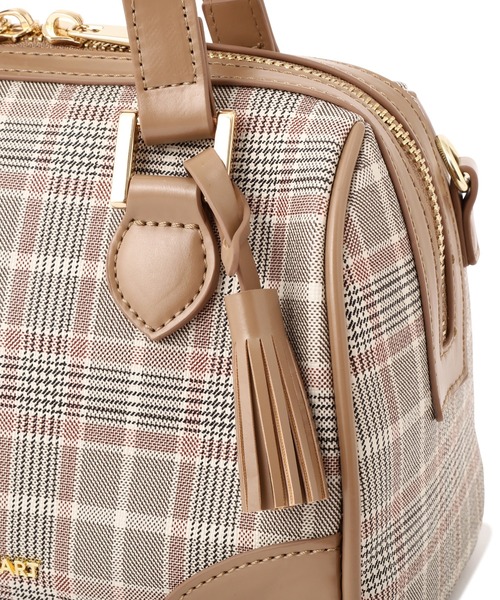 JILL by JILL STUART(ジルバイジルスチュアート)の「チェックミニボストンバッグ(ボストンバッグ・レディース・ベージュ系その他/ブラウン系その他・FREE)」の12枚目の写真