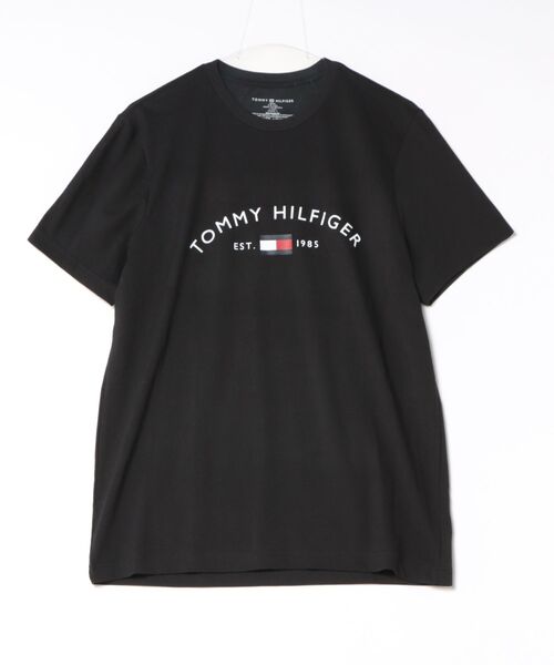 TOMMY HILFIGER（トミーヒルフィガー）の「TOMMY HILFIGER アーチロゴＴシャツ（Tシャツ/カットソー・メンズ・ブラック/ブラウン・MEDIUM/LARGE/X-LARGE/SMALL）」の2枚目の写真