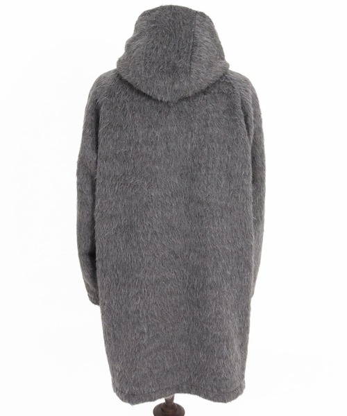 CAMBIO(カンビオ)の「mj11704-Long Fur Melton Poncho ロングポンチョ(MIU-262-002)(ポンチョ・メンズ・ブラック/チャコール・S/M/L)」の19枚目の写真