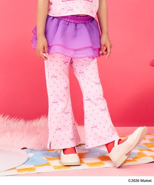 ANAP kids(アナップキッズ)の「ANAPKIDS×【Barbie】チュールスカート付フレアパンツ(その他パンツ・キッズ・ピンク/ラベンダー・120/110/130)」の2枚目の写真