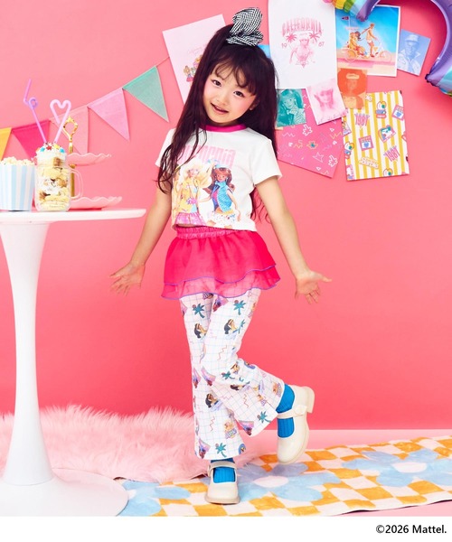 ANAP kids(アナップキッズ)の「ANAPKIDS×【Barbie】チュールスカート付フレアパンツ(その他パンツ・キッズ・ピンク/ラベンダー・120/110/130)」の3枚目の写真