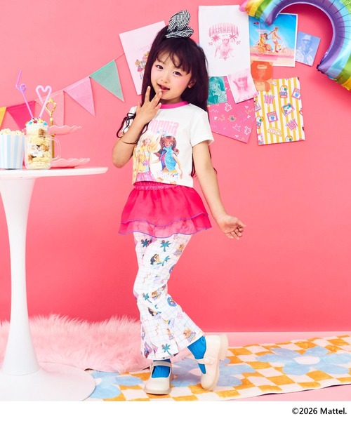 ANAP kids(アナップキッズ)の「ANAPKIDS×【Barbie】チュールスカート付フレアパンツ(その他パンツ・キッズ・ピンク/ラベンダー・120/110/130)」の4枚目の写真