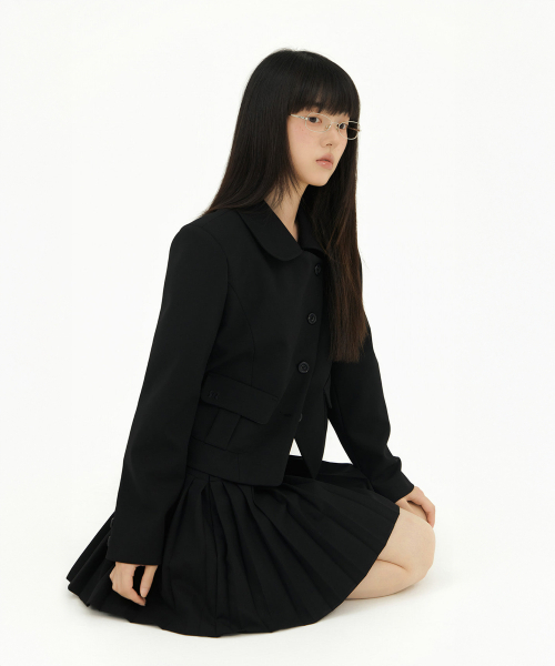 MIRECO(ミレコ)の「DIAGONAL TWO BUTTON PLEATS SK BLACK(スカート・レディース・その他・1/2)」の3枚目の写真