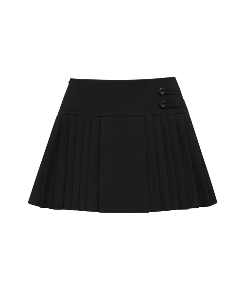 MIRECO(ミレコ)の「DIAGONAL TWO BUTTON PLEATS SK BLACK(スカート・レディース・その他・1/2)」の4枚目の写真