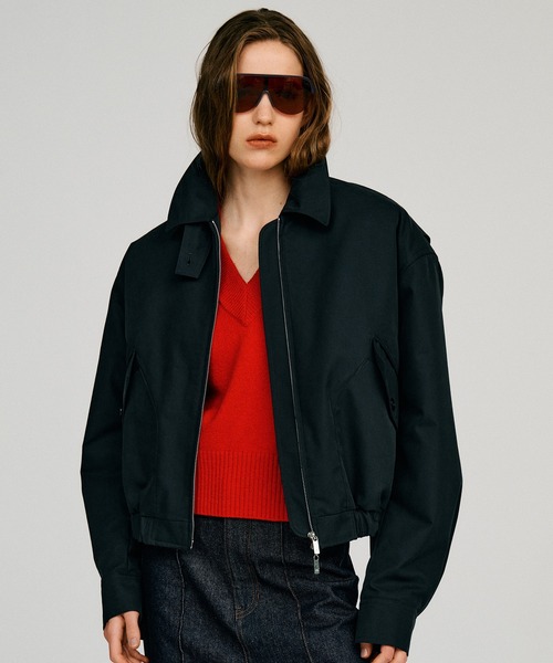 PRANK PROJECT（プランクプロジェクト）の「【2026Autumn Pre-Order】ハリントンジャケット / Harrington Jacket（ブルゾン・レディース・ベージュ/レッド/ブラック・FREE）」の2枚目の写真