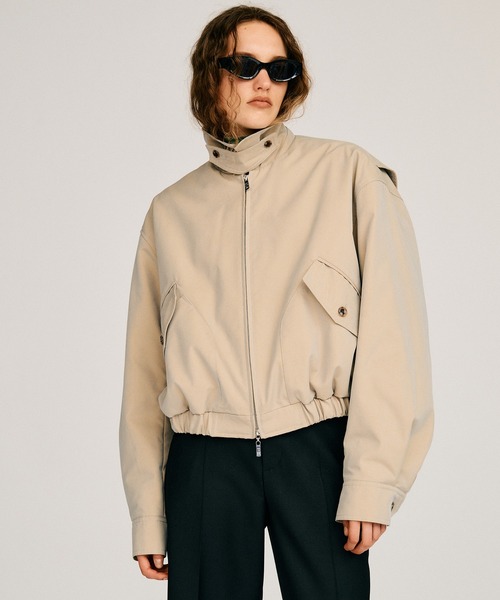 PRANK PROJECT（プランクプロジェクト）の「【2026Autumn Pre-Order】ハリントンジャケット / Harrington Jacket（ブルゾン・レディース・ベージュ/レッド/ブラック・FREE）」の16枚目の写真