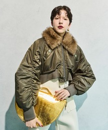 FUR COLLAR SHORT MA-1