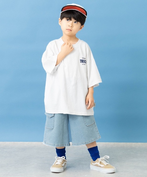 and D. petit main(アンドディープティマイン)の「【Dセレクト】パイピングCAP(キャップ・キッズ・ブルー/ベージュ・F)」の5枚目の写真