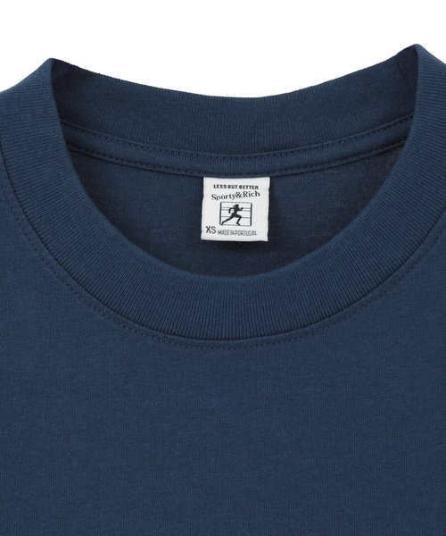 martinique(マルティニーク)の「【Sporty&Rich/スポーティアンドリッチ】H&W Crest Tshirt(Tシャツ/カットソー・レディース・ネイビー・XS)」の3枚目の写真