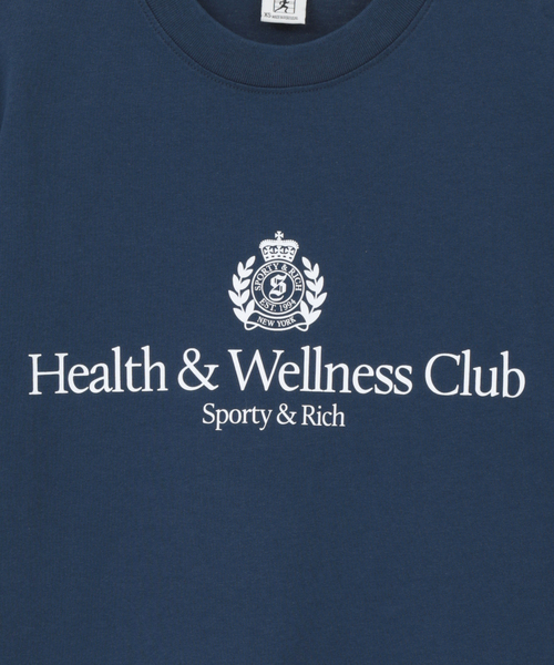 martinique(マルティニーク)の「【Sporty&Rich/スポーティアンドリッチ】H&W Crest Tshirt(Tシャツ/カットソー・レディース・ネイビー・XS)」の6枚目の写真