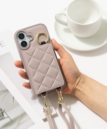 キルティング」に該当するスマホケース/カバー（iPhone）ファッション