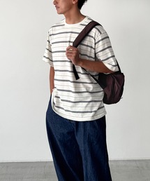 CANAL JEAN（キャナルジーン）の「Lakey Park　マルチボーダーオーバーTシャツ（Tシャツ/カットソー）」