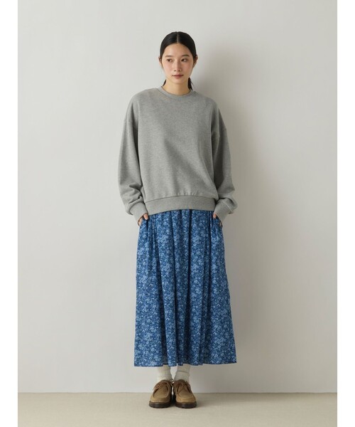 MidiUmi(ミディウミ)の「MidiUmi ワイドスウェットプルオーバー(Tシャツ/カットソー・レディース・ネイビー/ブラウン/グレー/キナリ/イエロー・FREE)」の15枚目の写真