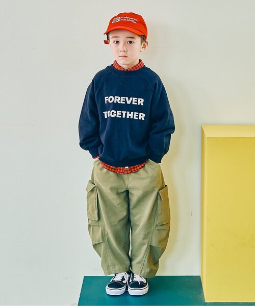 p.premier(ピードットプルミエ)の「ボリュームシルエットひざタックカーゴパンツ(カーゴパンツ・キッズ・ベージュ/オフホワイト/ブラック/カーキ・90/100/120/80/110/130/140)」の14枚目の写真