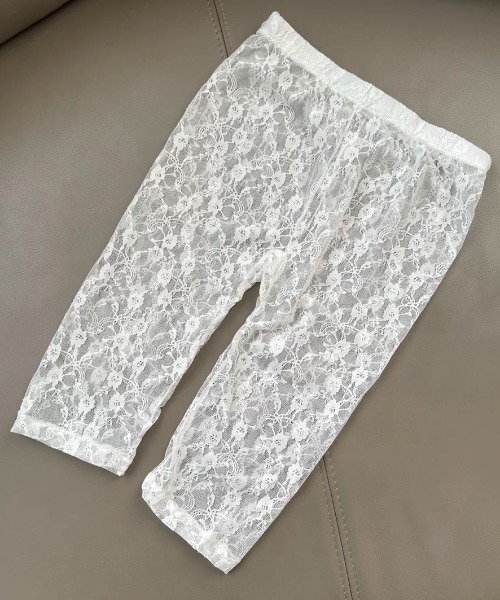 ampm(エーエムピーエム)の「総レース ハーフレギンス レイヤードパンツ レディース(その他パンツ・レディース・ホワイト/ブラック・FREE)」の17枚目の写真
