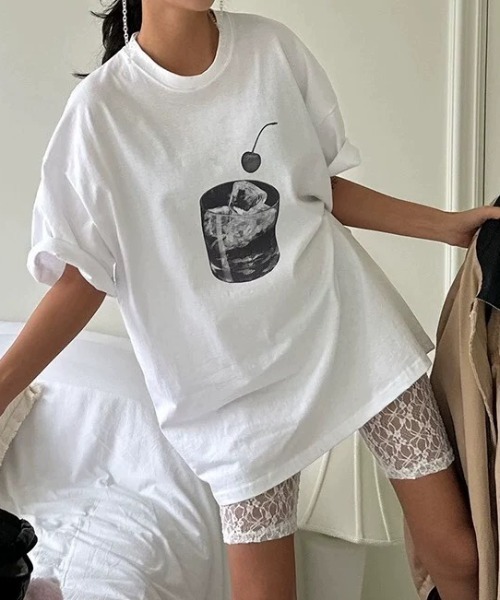 ampm(エーエムピーエム)の「総レース ハーフレギンス レイヤードパンツ レディース(その他パンツ・レディース・ホワイト/ブラック・FREE)」の5枚目の写真