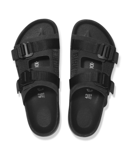 BIRKENSTOCK(ビルケンシュトック)の「【公式】ビルケンシュトック Shinjuku 2 Strap/シンジュク 2ストラップ ナチュラルレザー/テキスタイル(サンダル・レディース・ブラック・27cm【レギュラー幅】/26.5cm【レギュラー幅】/23cm【レギュラー幅】/22.5cm【レギュラー幅】/26cm【レギュラー幅】/25cm【レギュラー幅】/24.5cm【レギュラー幅】/24cm【レギュラー幅】)」の2枚目の写真
