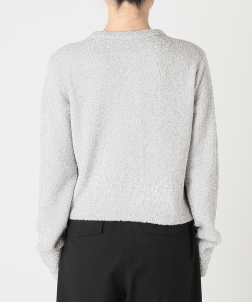 CITYSHOP（シティーショップ）の「LAME KNIT カーディガン（ニット/セーター・レディース・シルバー/ブラック・FREE）」の16枚目の写真
