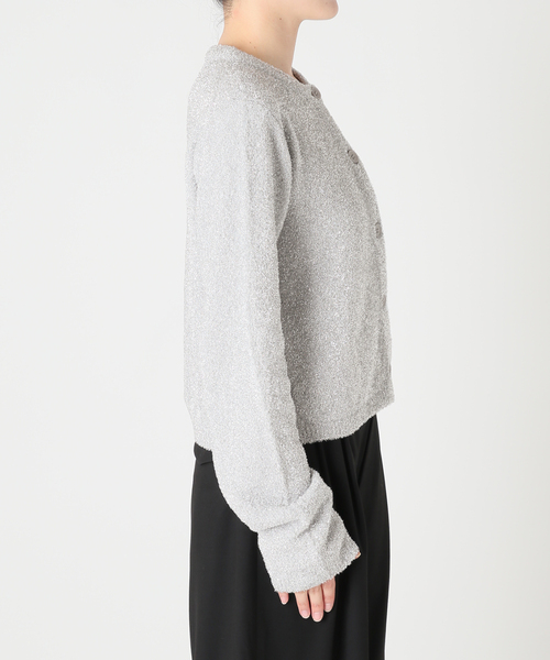 CITYSHOP（シティーショップ）の「LAME KNIT カーディガン（ニット/セーター・レディース・シルバー/ブラック・FREE）」の17枚目の写真