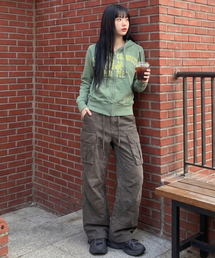 GLACK（グラック）の「GP193 スタッズ ヴィンテージ アンバランス カーゴ レギュラー チノパンツ (BROWN)（その他パンツ）」