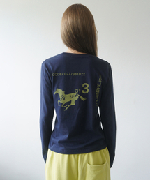 MIM the wardrobe（ミームザワードローブ）の「313 ホース ロングスリーブ_ネイビー（Tシャツ/カットソー）」