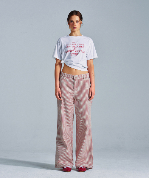 MENASOO(ミナス)の「MNS x American apparel Not Chasing Crop T-Shirts_White(Tシャツ/カットソー・レディース・ホワイト・MEDIUM/SMALL)」の4枚目の写真
