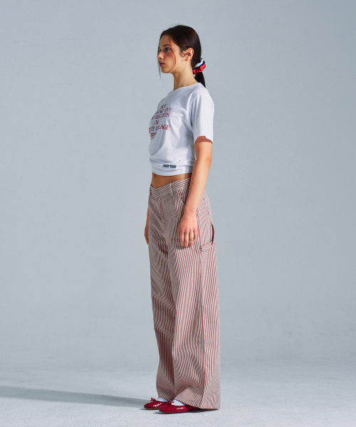 MENASOO(ミナス)の「MNS x American apparel Not Chasing Crop T-Shirts_White(Tシャツ/カットソー・レディース・ホワイト・MEDIUM/SMALL)」の5枚目の写真