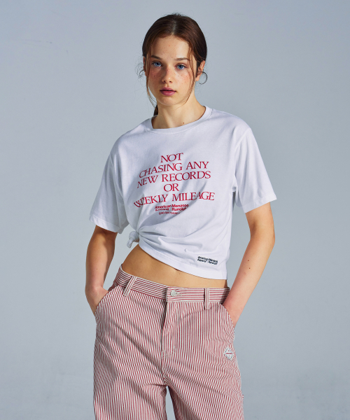 MENASOO(ミナス)の「MNS x American apparel Not Chasing Crop T-Shirts_White(Tシャツ/カットソー・レディース・ホワイト・MEDIUM/SMALL)」の7枚目の写真