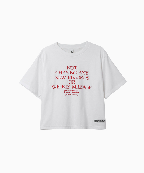 MENASOO(ミナス)の「MNS x American apparel Not Chasing Crop T-Shirts_White(Tシャツ/カットソー・レディース・ホワイト・MEDIUM/SMALL)」の15枚目の写真