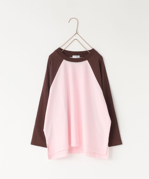 LOWRYS FARM(ローリーズファーム)の「【Smart Price】ラグランTLS 1048859(Tシャツ/カットソー・キッズ・ホワイト×レッド/ブラック×グレー/ホワイト×ブラック/ピンク系その他2・150cm/110cm/130cm/FREE)」の1枚目の写真