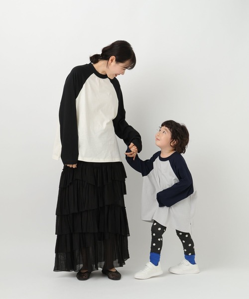 LOWRYS FARM(ローリーズファーム)の「【Smart Price】ラグランTLS 1048859(Tシャツ/カットソー・キッズ・ホワイト×レッド/ブラック×グレー/ホワイト×ブラック/ピンク系その他2・150cm/110cm/130cm/FREE)」の5枚目の写真