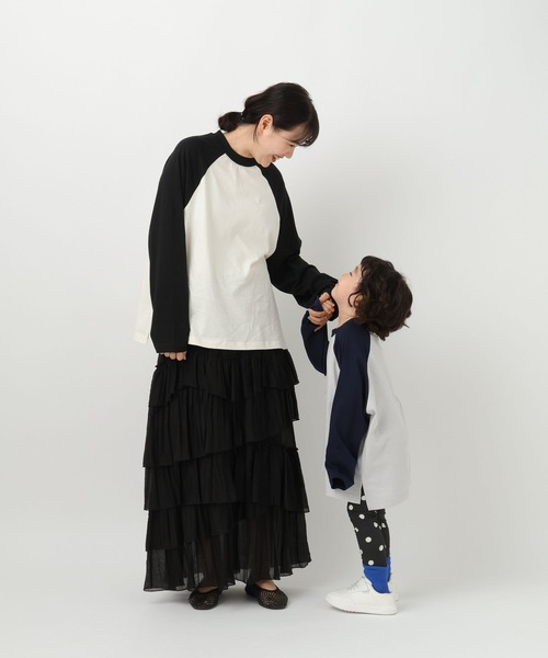 LOWRYS FARM(ローリーズファーム)の「【Smart Price】ラグランTLS 1048859(Tシャツ/カットソー・キッズ・ホワイト×レッド/ブラック×グレー/ホワイト×ブラック/ピンク系その他2・150cm/110cm/130cm/FREE)」の6枚目の写真