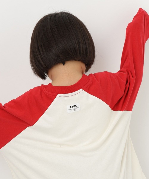 LOWRYS FARM(ローリーズファーム)の「【Smart Price】ラグランTLS 1048859(Tシャツ/カットソー・キッズ・ホワイト×レッド/ブラック×グレー/ホワイト×ブラック/ピンク系その他2・150cm/110cm/130cm/FREE)」の18枚目の写真