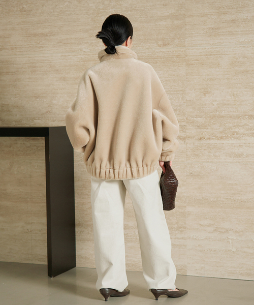 plage(プラージュ)の「Vegancode / ヴィ―ガンコード 別注 ECOFUR BOMBER ジャケット(その他アウター・レディース・ナチュラル/ブラウン・FREE)」の14枚目の写真