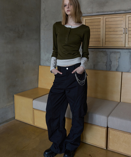 RENSE（レンセ）の「ウォッシュドカーゴパンツ ブラック（その他パンツ・レディース・その他・MEDIUM/SMALL）」の2枚目の写真