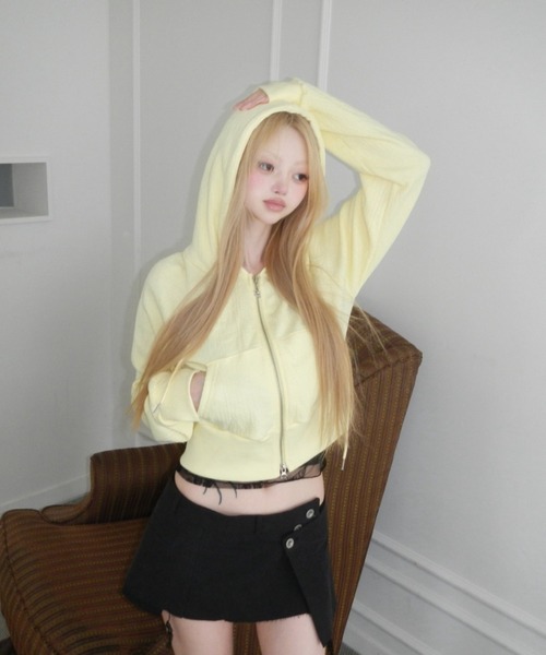 THEAIRTOWN(ジエアタウン)の「window wrap sk(スカート・レディース・ベージュ/ブラック・FREE)」の14枚目の写真
