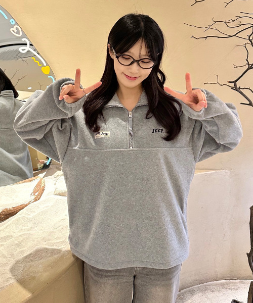 JEEP(ジープ)の「エッセンシャルスモールロゴハーフジップフリース (JR5TSF192MG)(その他アウター・レディース・その他・MEDIUM/LARGE)」の13枚目の写真