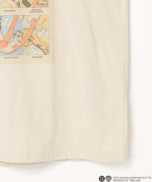 VENCEEXCHANGE（ヴァンスエクスチェンジ）の「DCキャラクターズデザイン 袖レイヤードロンT（Tシャツ/カットソー・メンズ・アイボリー/ダークグレー/オフホワイト/ブラック・L/M）」の15枚目の写真