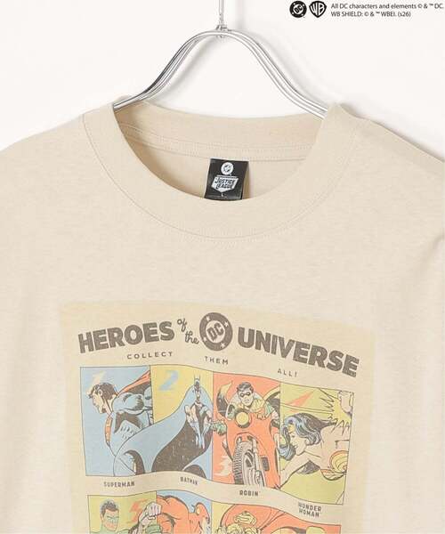 VENCEEXCHANGE（ヴァンスエクスチェンジ）の「DCキャラクターズデザイン 袖レイヤードロンT（Tシャツ/カットソー・メンズ・アイボリー/ダークグレー/オフホワイト/ブラック・L/M）」の16枚目の写真