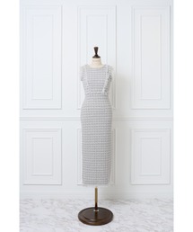 Ravello Print Long Dress カットアウトプリントドレス（ワンピース