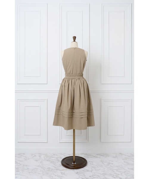 MISTREASS(ミストレアス)の「Sleeveless Ribbon Tops×Flare Skirt Set Up(セットアップ・レディース・グレー/ベージュ・FREE)」の22枚目の写真