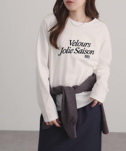 DISCOAT（ディスコート）の「フロッキーロゴアソートロングスリーブTシャツ（Tシャツ/カットソー・レディース・オフホワイト/チャコールグレー/ホワイト・FREE/SMALL）」の20枚目の写真