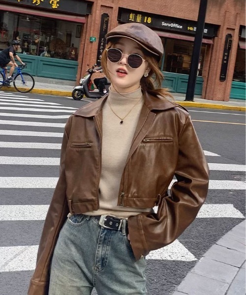 kirakiraShop（キラキラショップ）の「裏起毛 ハイネック ニット トップス（ニット/セーター・レディース・ブラウン/ピンク/ベージュ/オフホワイト/ブラック・FREE）」の9枚目の写真