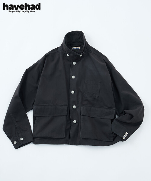 FREAK'S STORE(フリークスストア)の「havehad × FREAK'S STORE/ハブヘッド ミリタリー ジャケット(ミリタリージャケット・レディース・ブラウン/チャコールグレー・フリ-)」の2枚目の写真