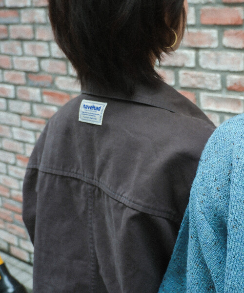 FREAK'S STORE(フリークスストア)の「havehad × FREAK'S STORE/ハブヘッド ミリタリー ジャケット(ミリタリージャケット・レディース・ブラウン/チャコールグレー・フリ-)」の14枚目の写真
