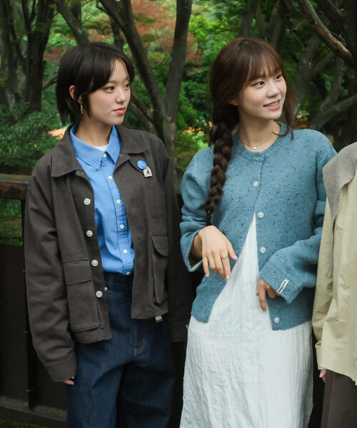 FREAK'S STORE(フリークスストア)の「havehad × FREAK'S STORE/ハブヘッド ミリタリー ジャケット(ミリタリージャケット・レディース・ブラウン/チャコールグレー・フリ-)」の17枚目の写真