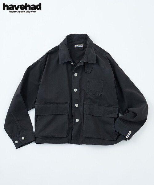 FREAK'S STORE(フリークスストア)の「havehad × FREAK'S STORE/ハブヘッド ミリタリー ジャケット(ミリタリージャケット・レディース・ブラウン/チャコールグレー・フリ-)」の12枚目の写真